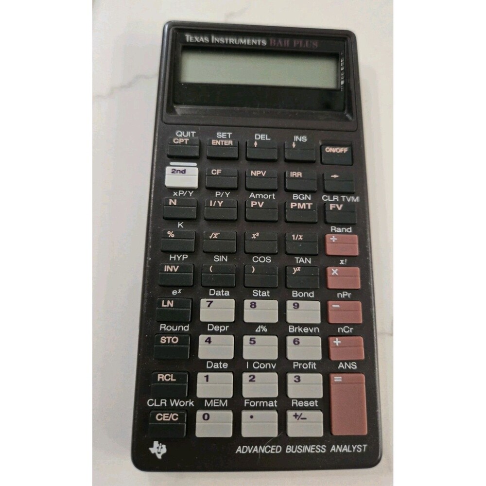 Texas Instruments BAII Plus Advanced Business Analyst Calculator